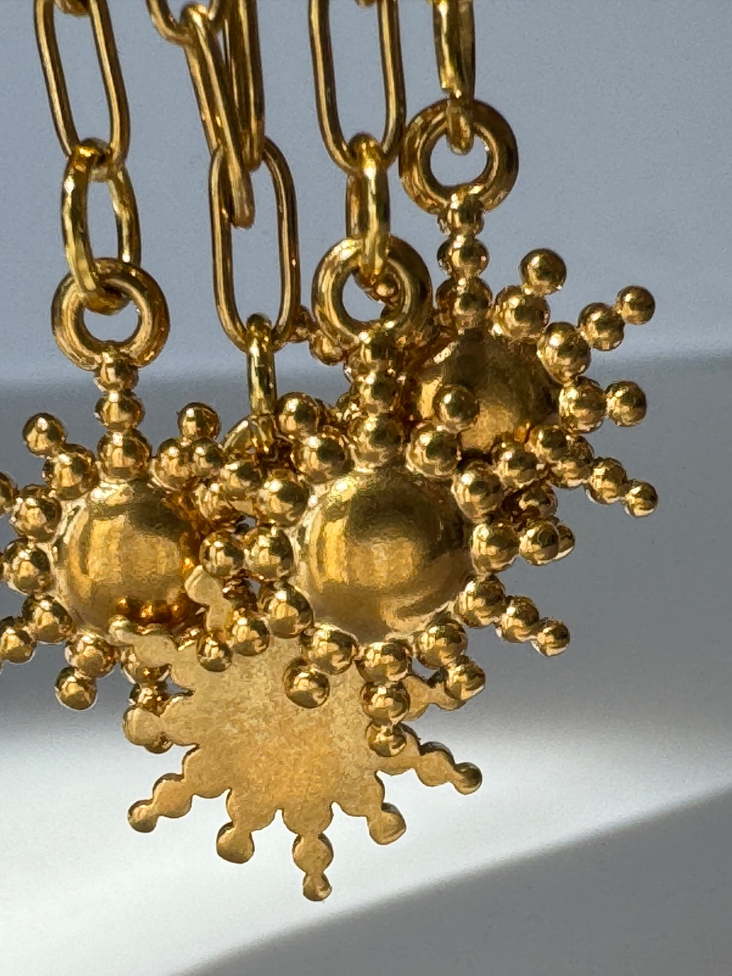 Paper Clip Mini Sun Necklace