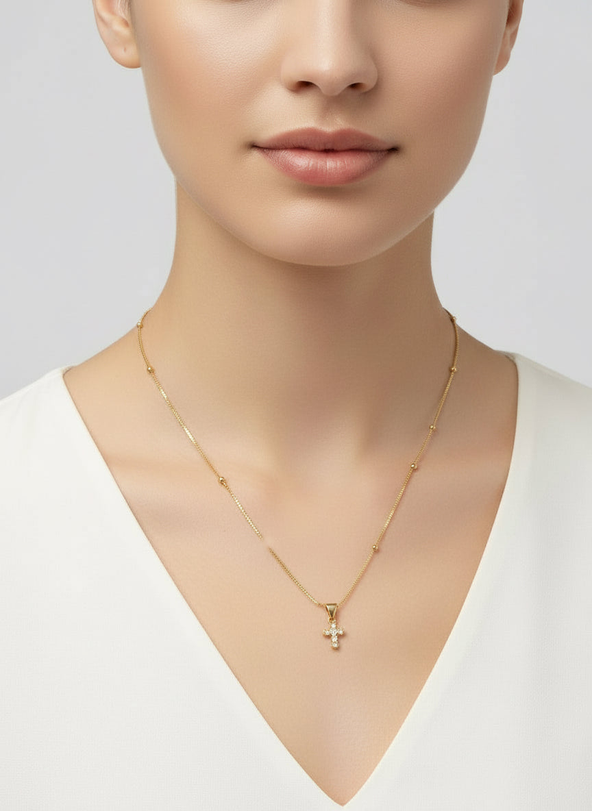 Mini Cross Necklace