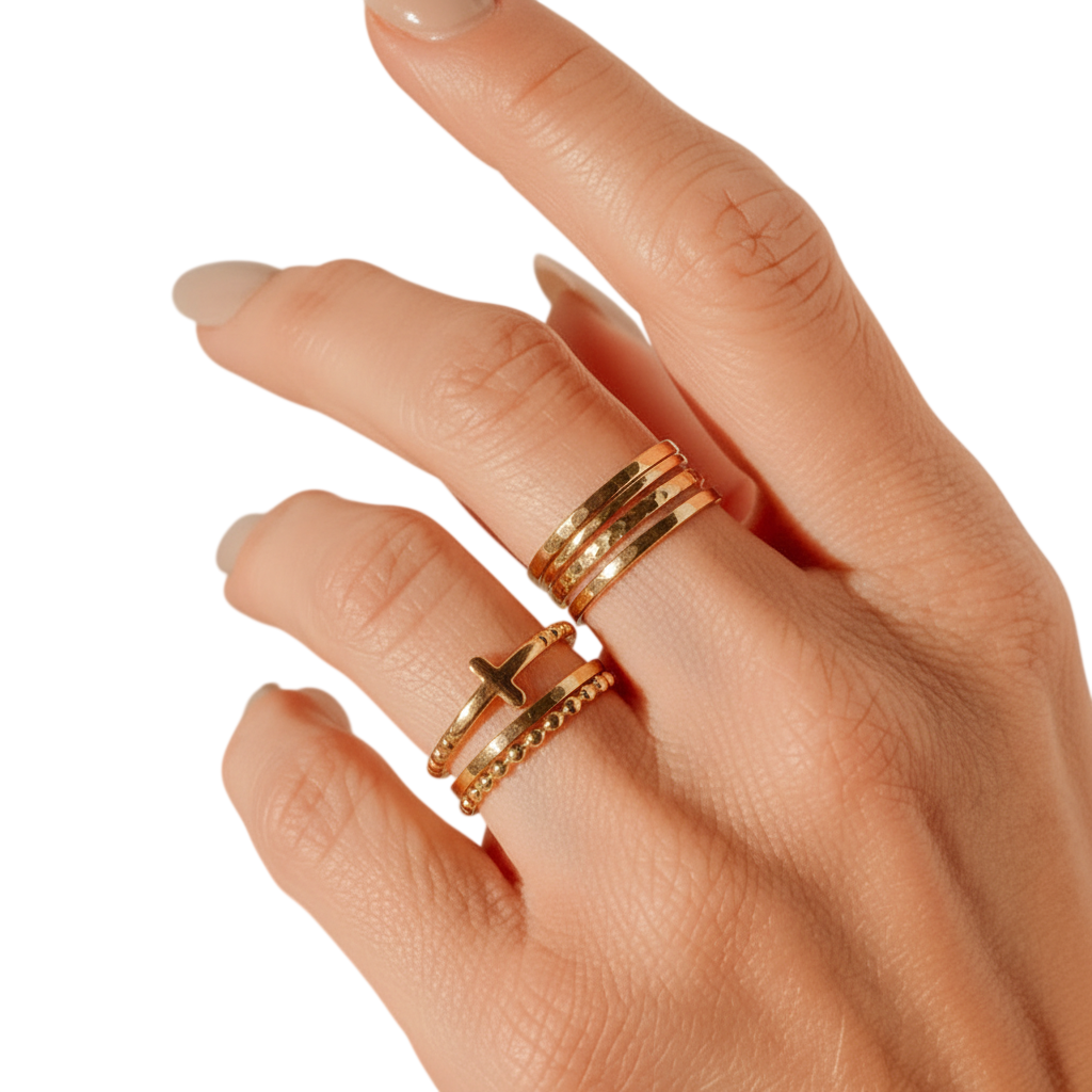 Cross Stacking Ring