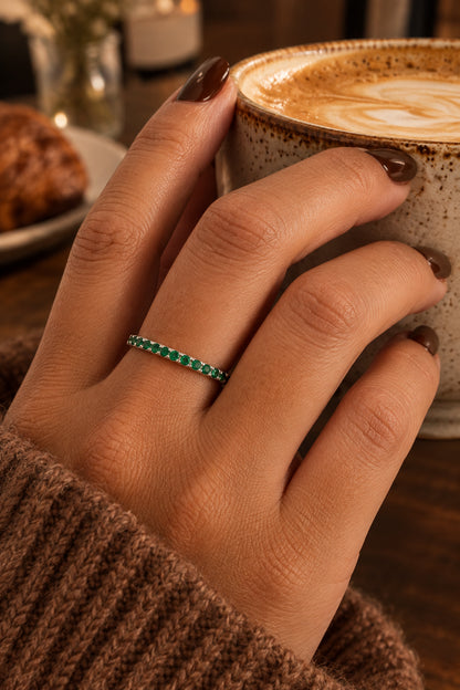 Esmerald Band Ring