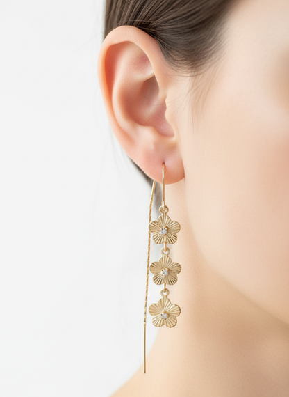 Flower Drop Earrings