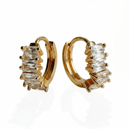 Golden Vow Zirconia Earrings