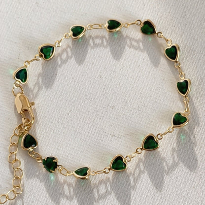 Esmerald Gold Bracelet