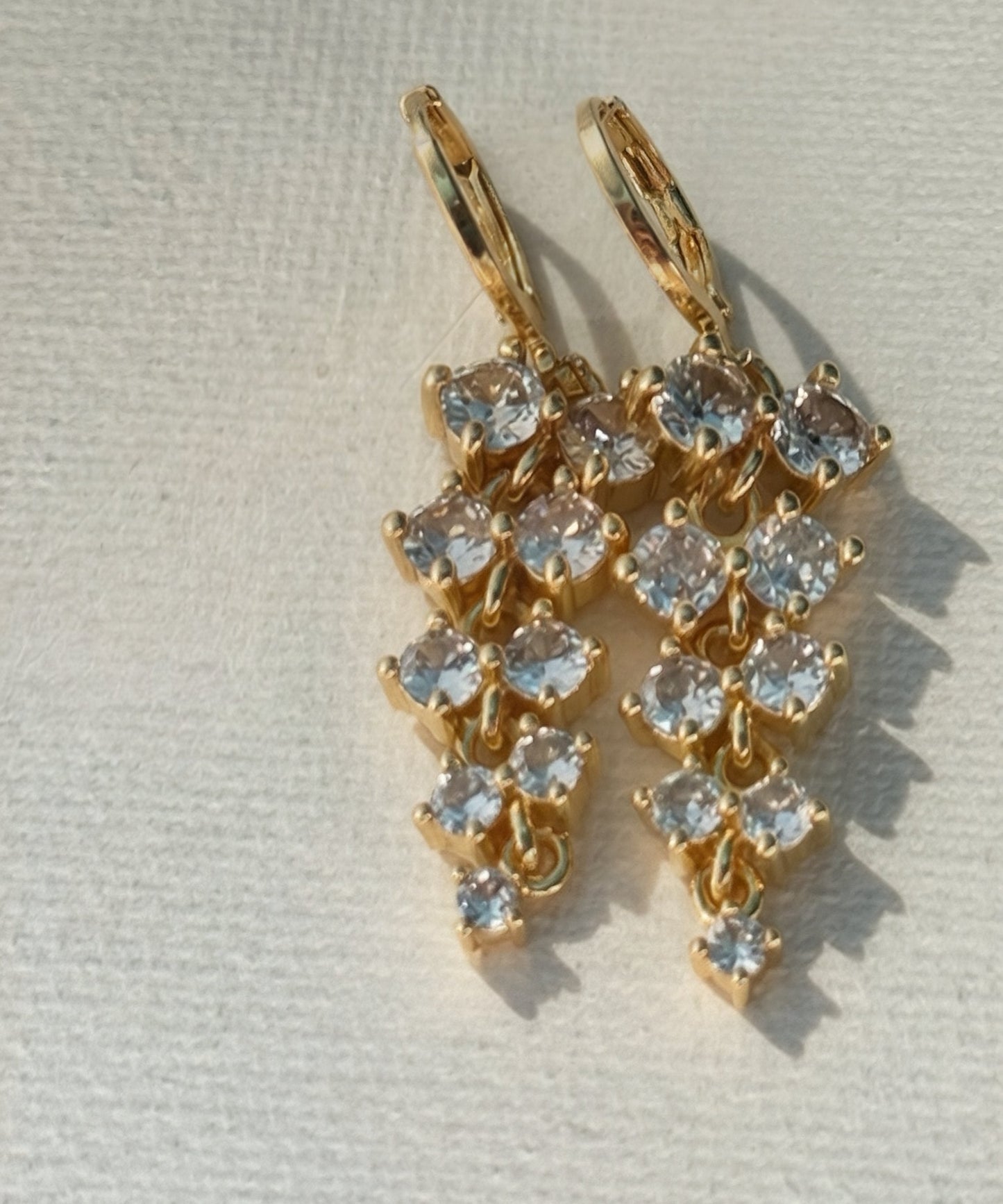 Dangle White Earrings