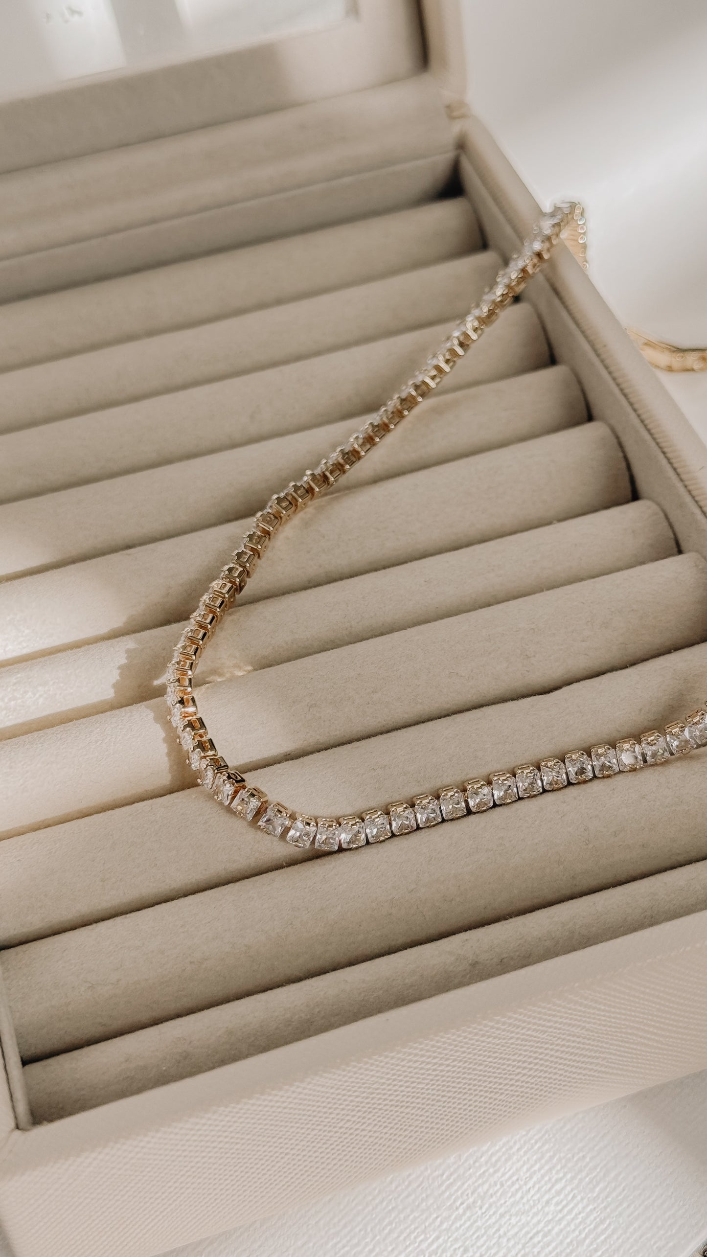 Gold Tennis Necklace