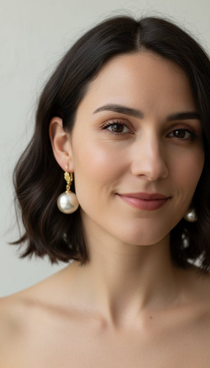 Olé Dangle Pearl Earrings