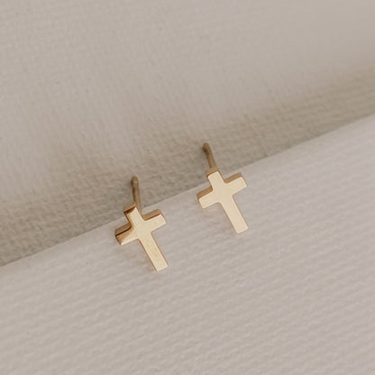 Mini Cross Studs