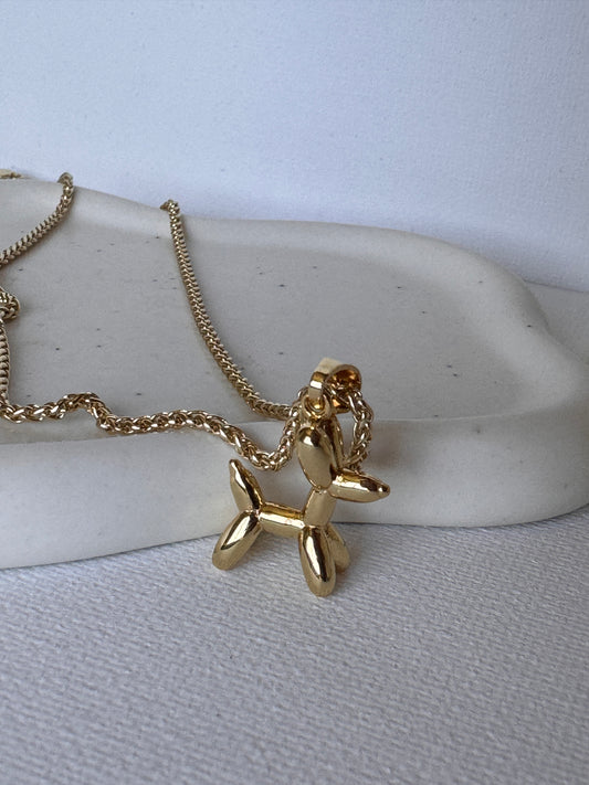 Ballon Dog Charm Necklace