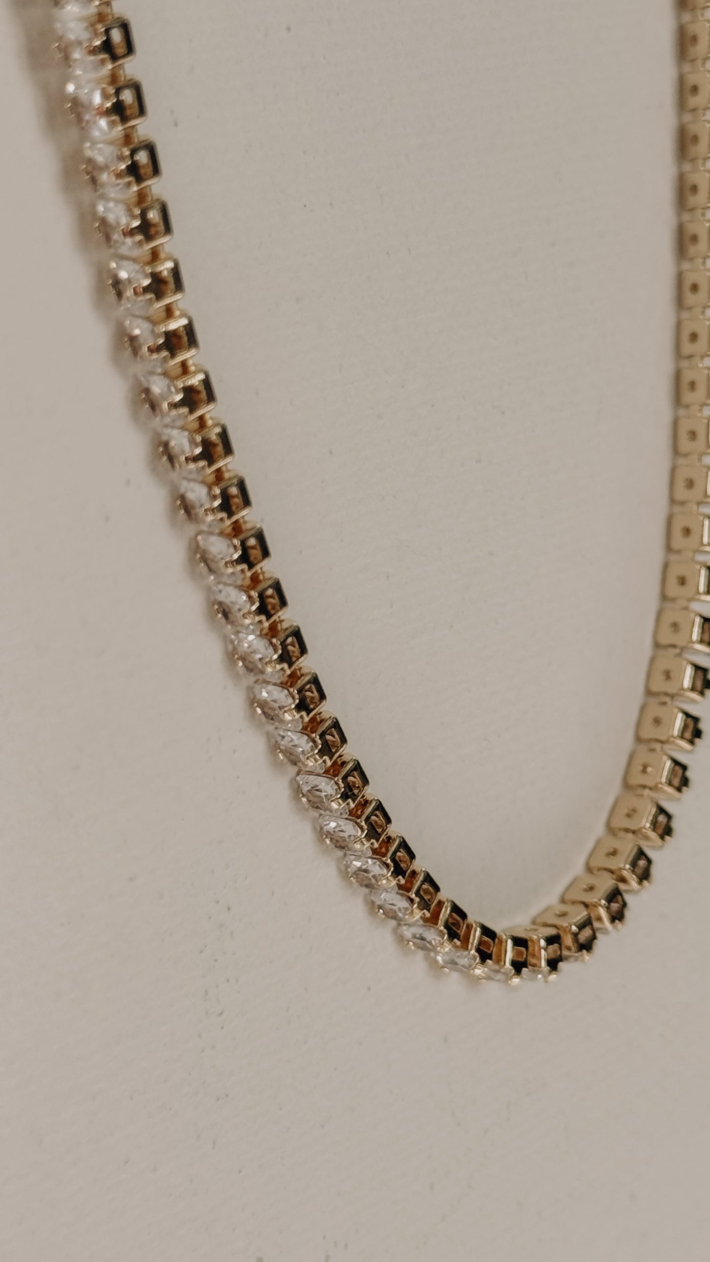 Gold Tennis Necklace