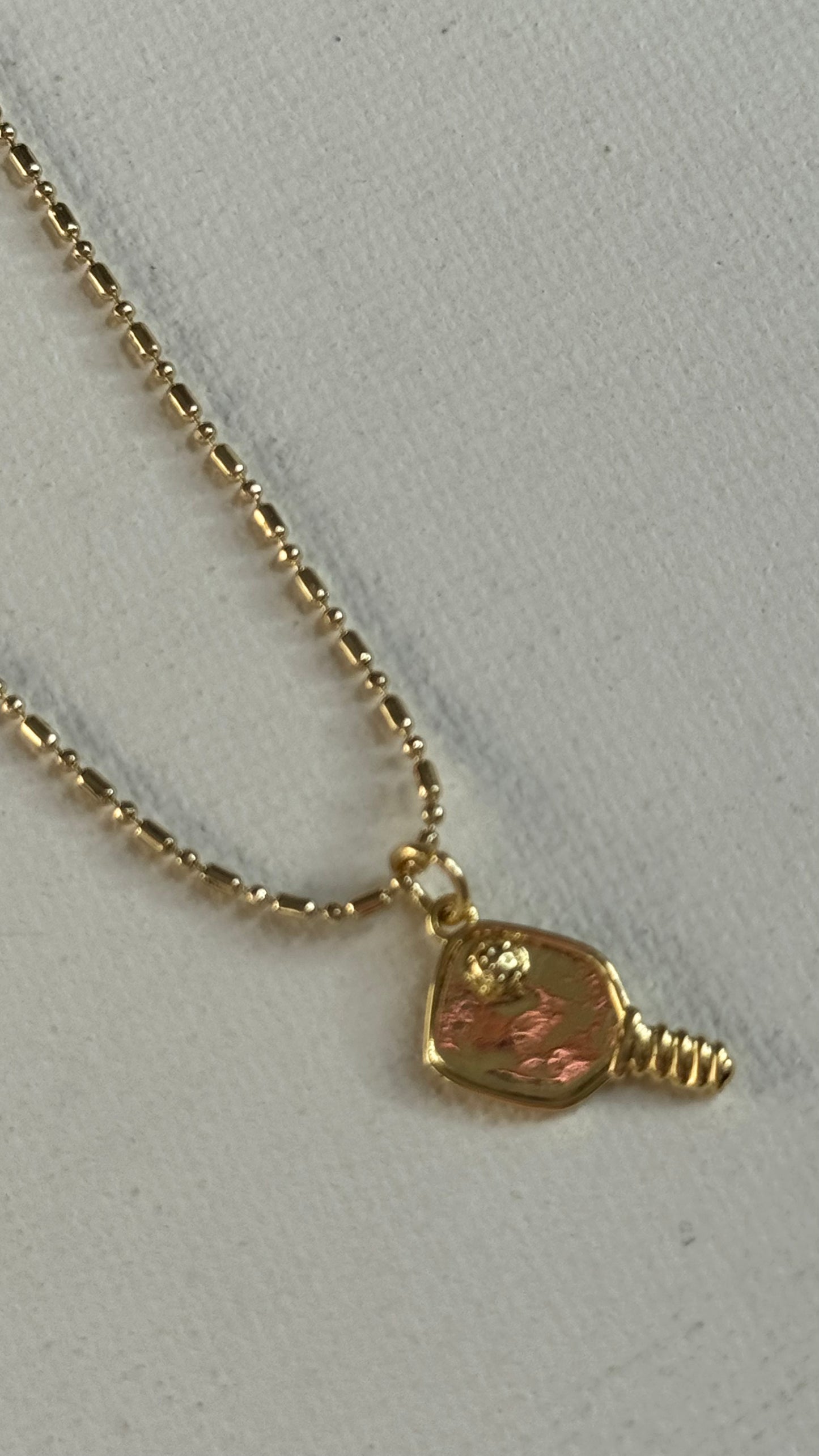 Pickleball Charm Necklace