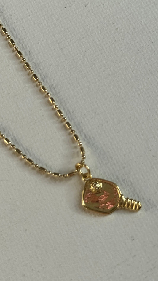 Pickleball Charm Necklace