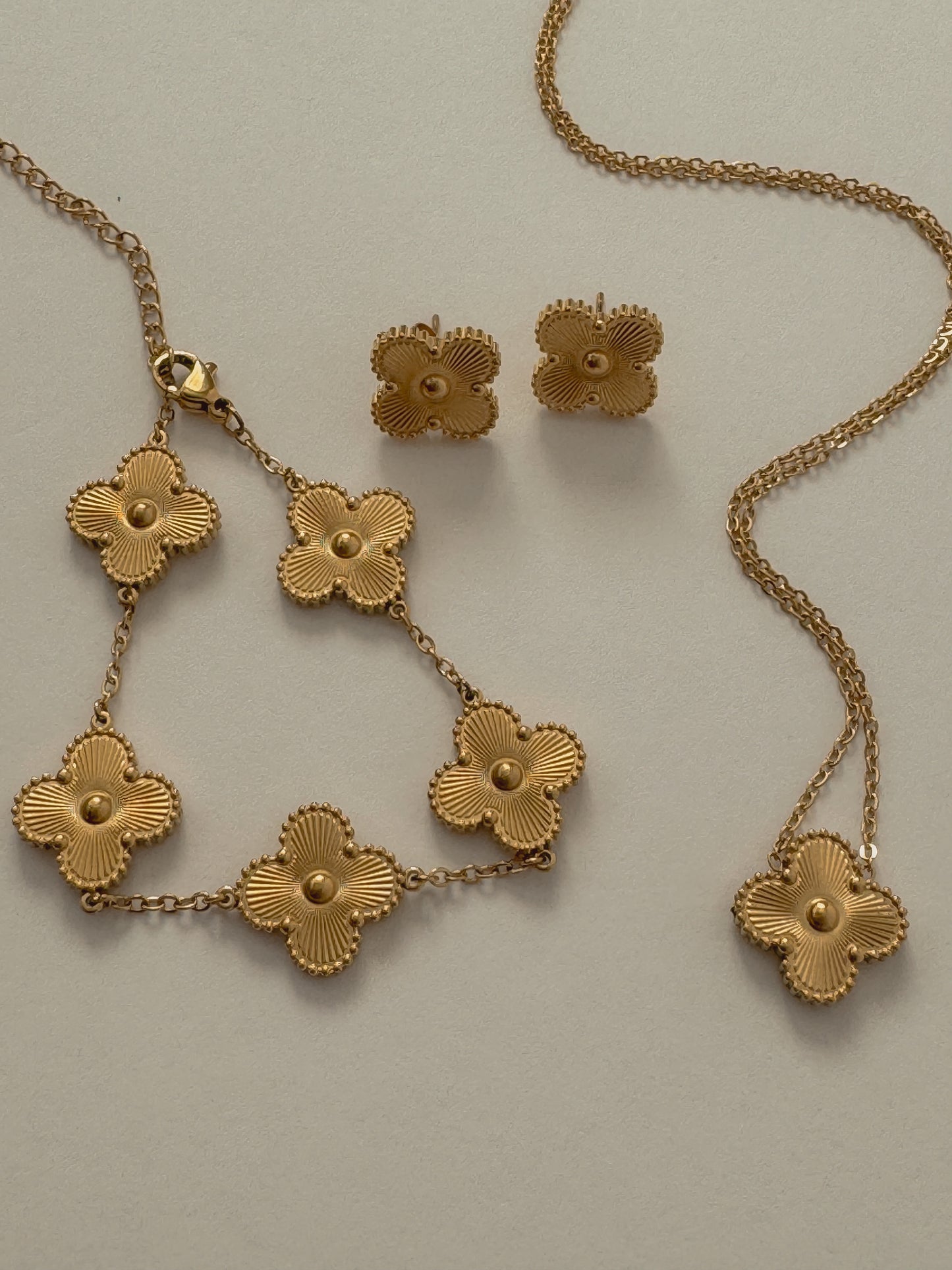 Golden Clover Necklace