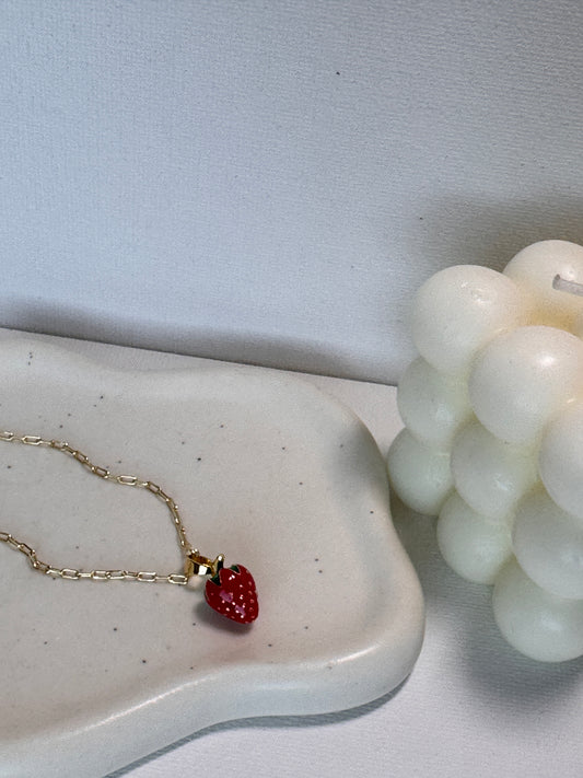 Strawberry Charm Necklaces
