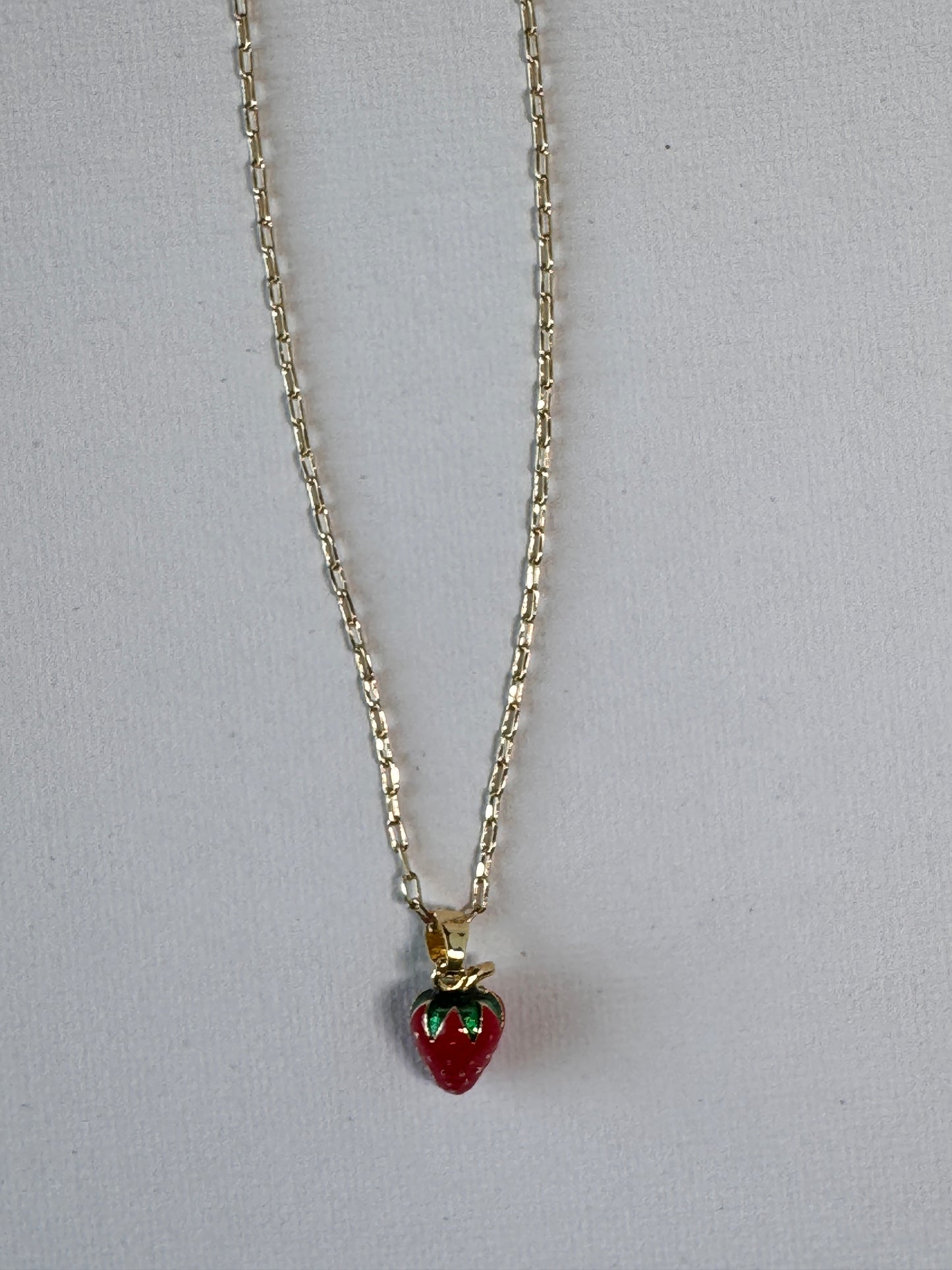 Strawberry Charm Necklaces