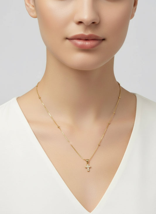 Mini Cross Necklace
