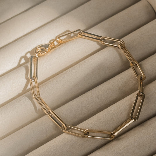 Paper Clip Stainless Steel Bracelet