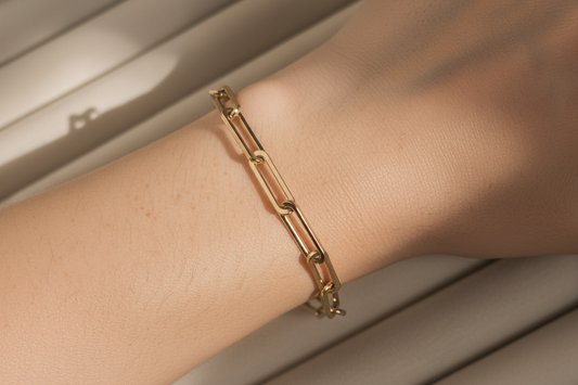 Paper Clip Stainless Steel Bracelet