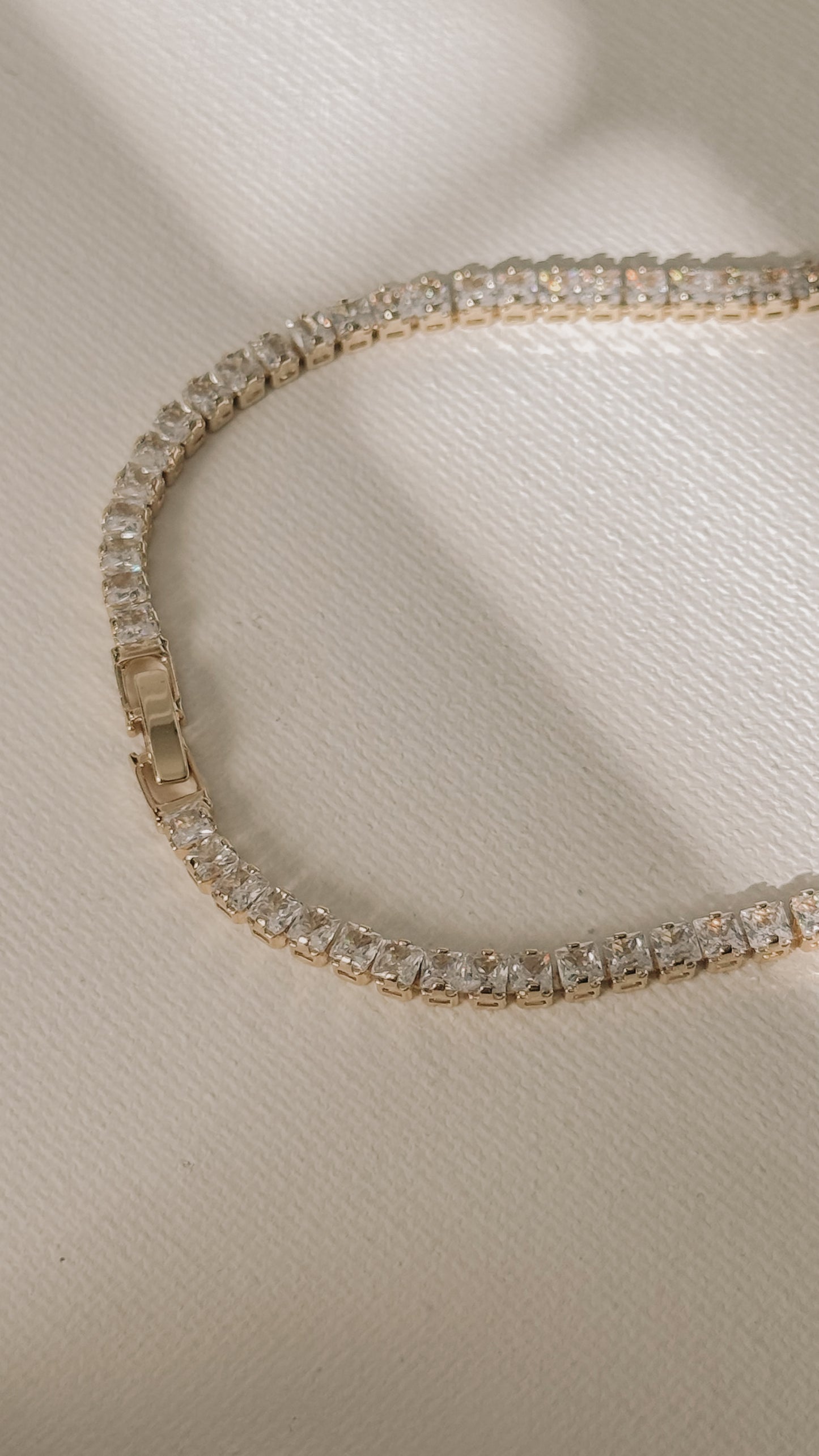 Gold Tennis Necklace