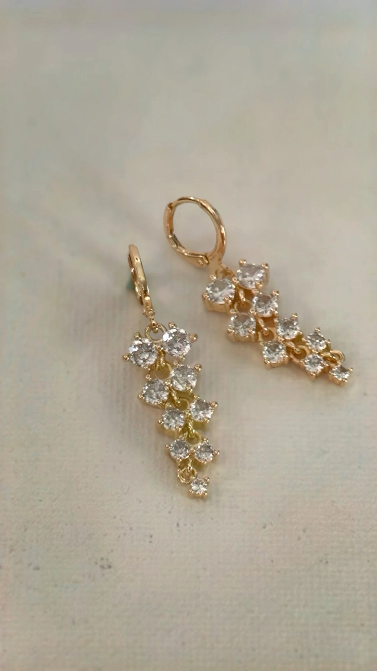 Dangle White Earrings