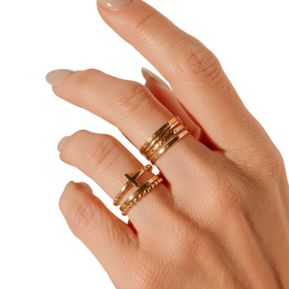 Cross Stacking Ring