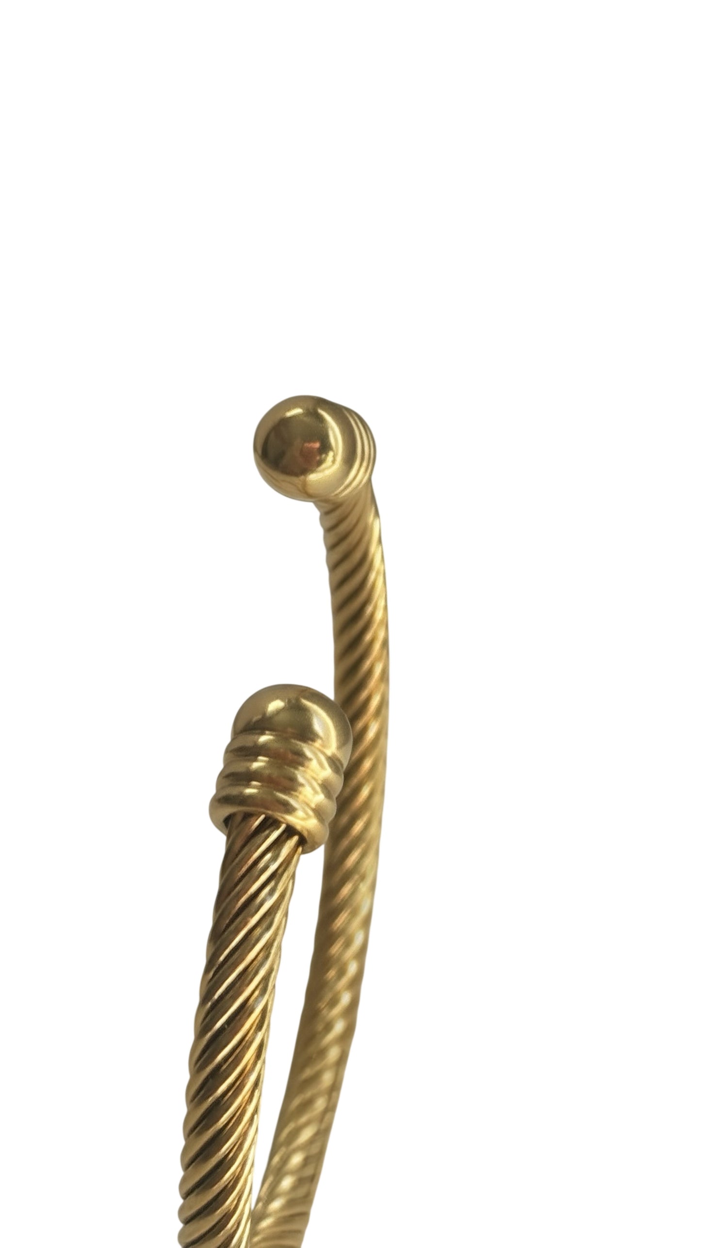 Gold Twisted Cable Bangle