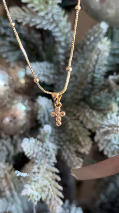 Mini Cross Necklace