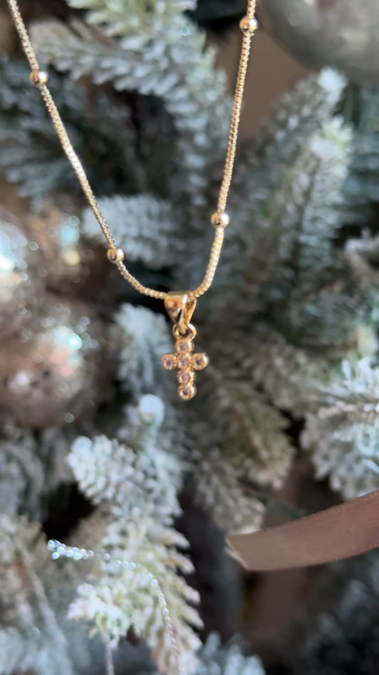 Mini Cross Necklace